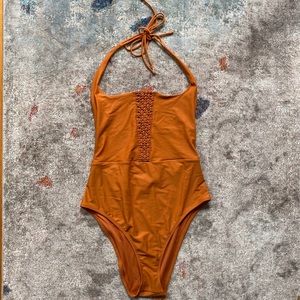 NWOT Aerie bathing suit | crochet one piece